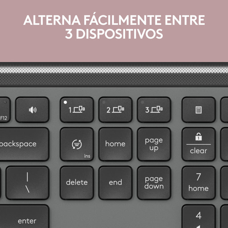 Teclado Bluetooth Bolt Logitech Signature Slim K950, Grafito
