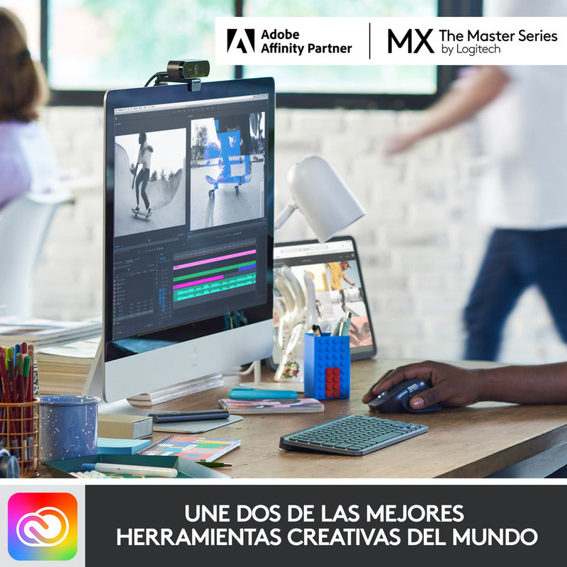 Teclado Avanzado Recargable Logitech Mx Keys Mini Gris Pálido