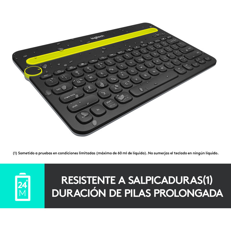 Teclado Logitech K480, Bluetooth Multidispositivo Y Moderno