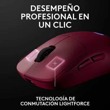 Mouse Gamer Inalámbrico Logitech G Pro 2 Lightspeed, Magenta