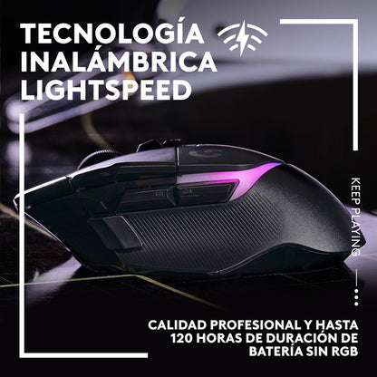 Mouse Gamer Logitech G502 X Plus Rgb Inalámbrico Hero 25k
