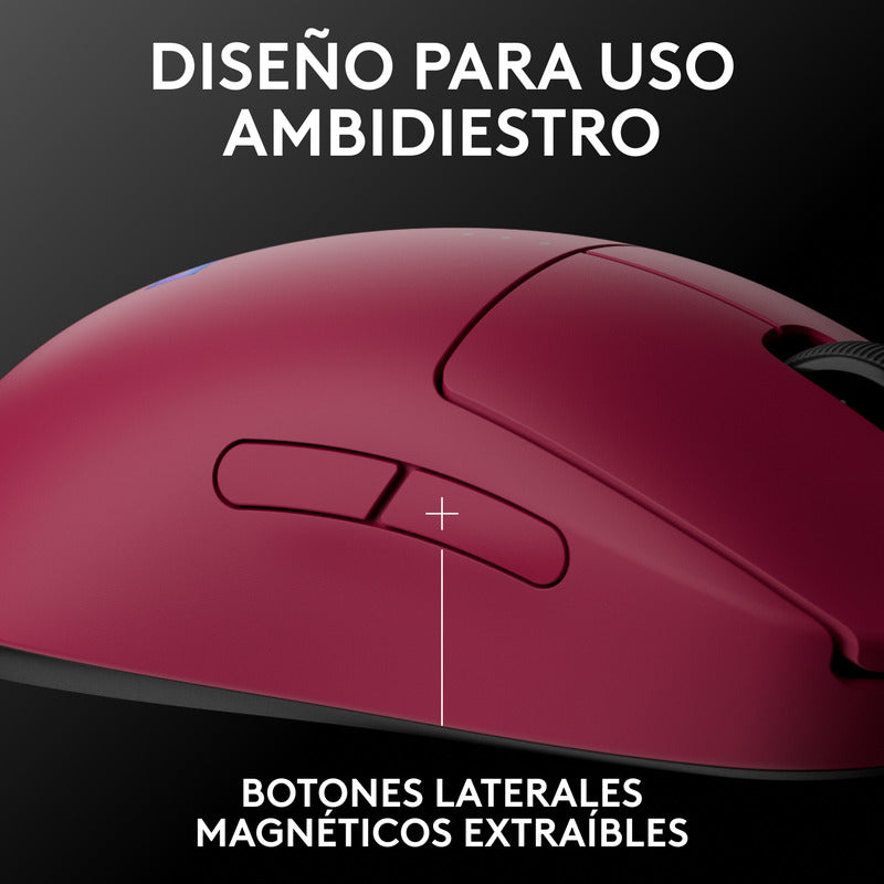 Mouse Gamer Inalámbrico Logitech G Pro 2 Lightspeed, Magenta