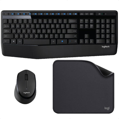 Combo Inalámbrico Logitech Mk345 + Pad Mouse Studio Series