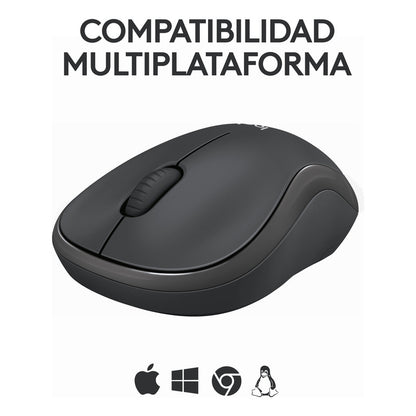 Mouse Bluetooth Logitech M240 Silent, Un 90% Silencioso, Negro