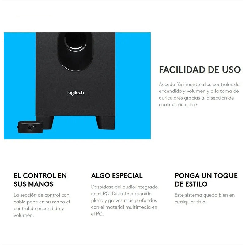 Logitech Z313, Altavoces 2.1 De Sonido Potente Y Equilibrado