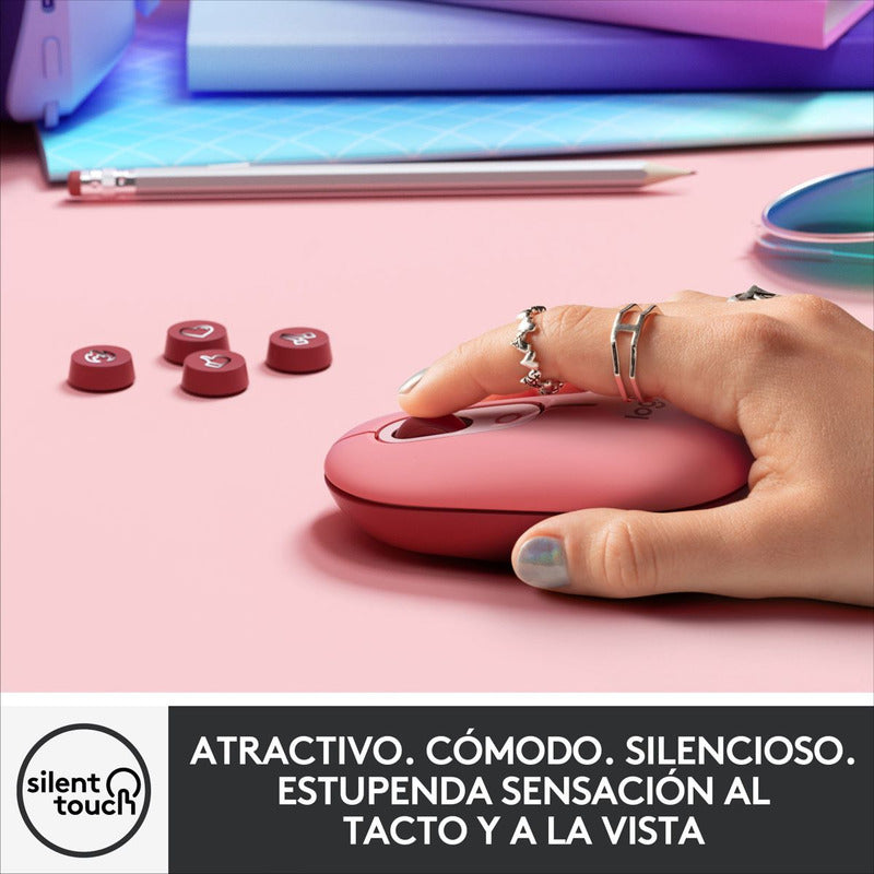 Combo Inalámbrico Logitech Pop Keys + Pop Mouse Heartbreaker