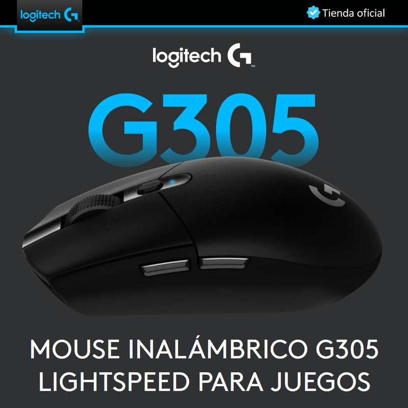 Logitech Diadema Gamer G435 Inalámbrica + Mouse Gamer G305 N