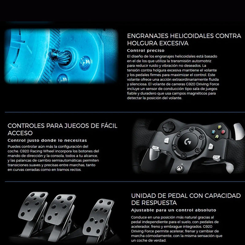 Ultimate Racing Kit Timón Logitech G920 + Palanca + Soporte4