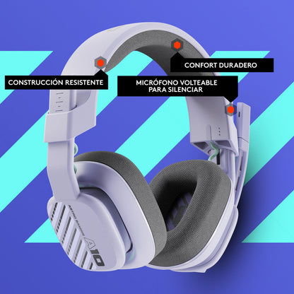 Audífonos Gamer Astro A10 Gen 2, Pc/Ps5/Ps4, Xbox, Lavanda