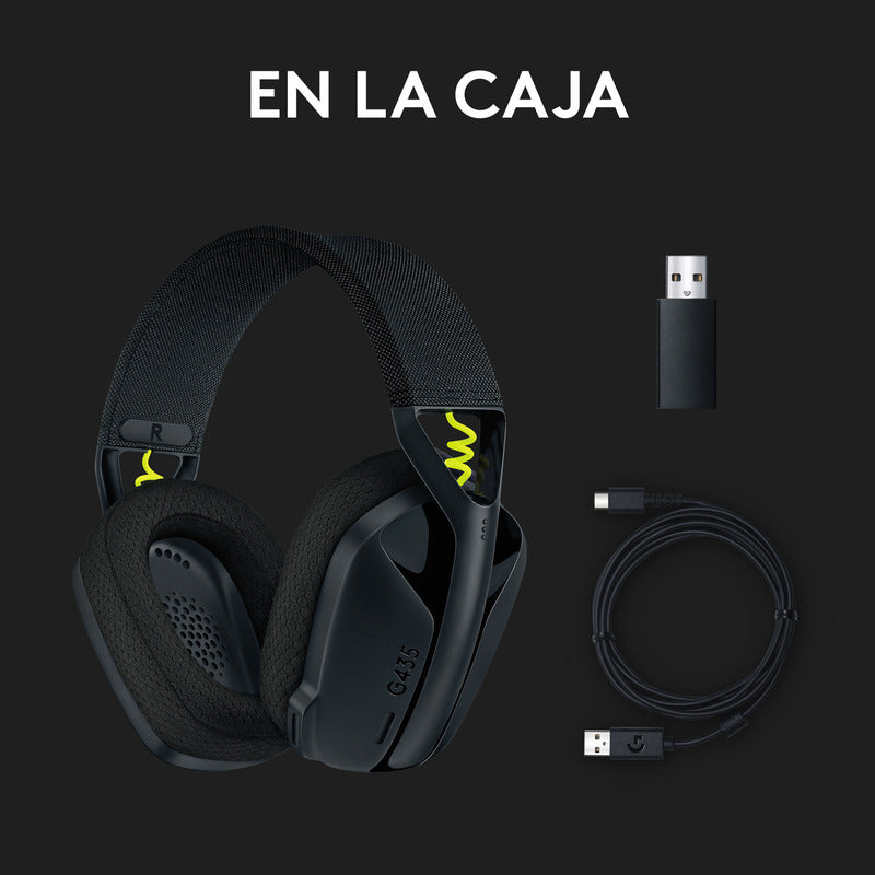 Diadema Gamer Logitech G435, Inalámbrica Bluetooth Pc, Ps5