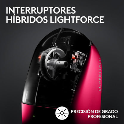 Mouse Gamer Inalámbrico Logitech G Pro X Superlight 2 Magenta