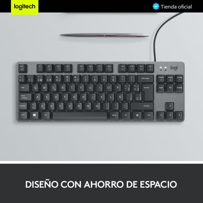 Teclado Mecánico Logitech K835 Tkl Con Switch Rojo / Inglés