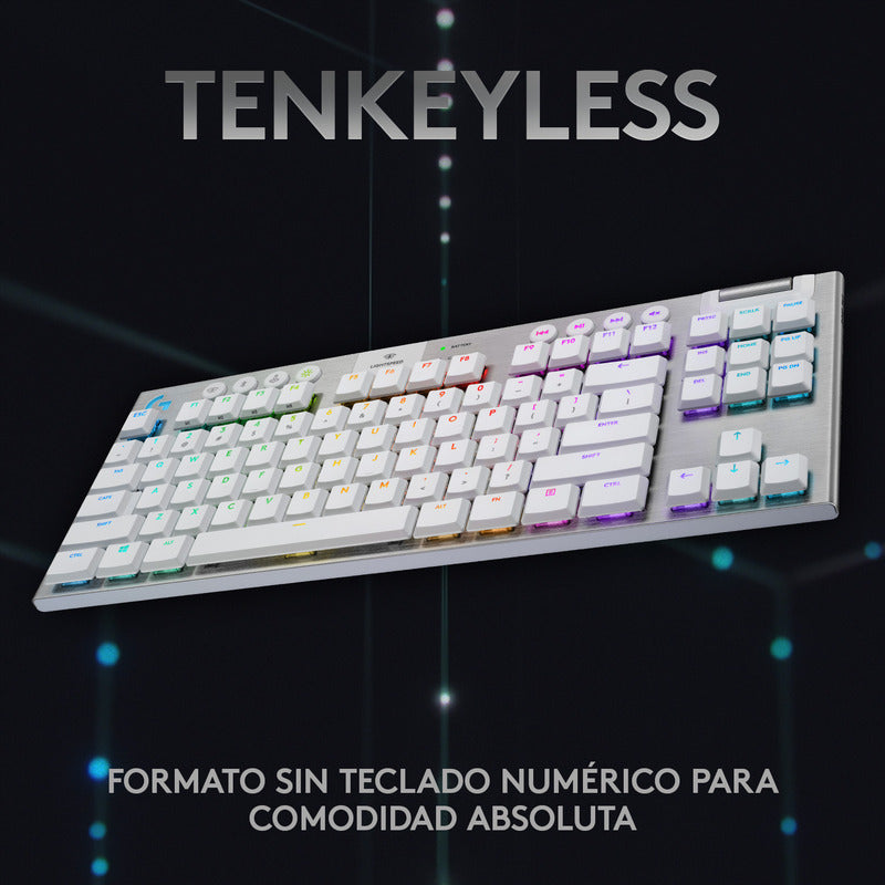 Teclado Gamer Logitech G915 Tkl, Mecánico Inalámbrico