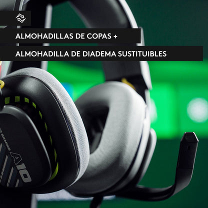 Audífonos Gamer Astro A10 Gen 2, Pc/Ps5/Ps4, Xbox, Negro