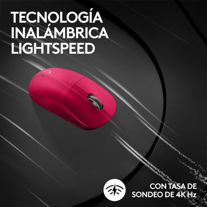 Mouse Gamer Inalámbrico Logitech G Pro X Superlight 2 Magenta