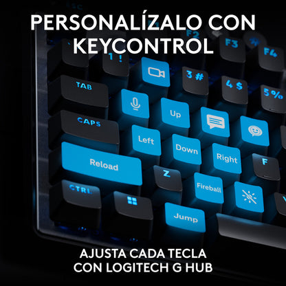 Teclado Gamer Logitech G Pro X Tkl Rapid Rgb Lightsync Negro