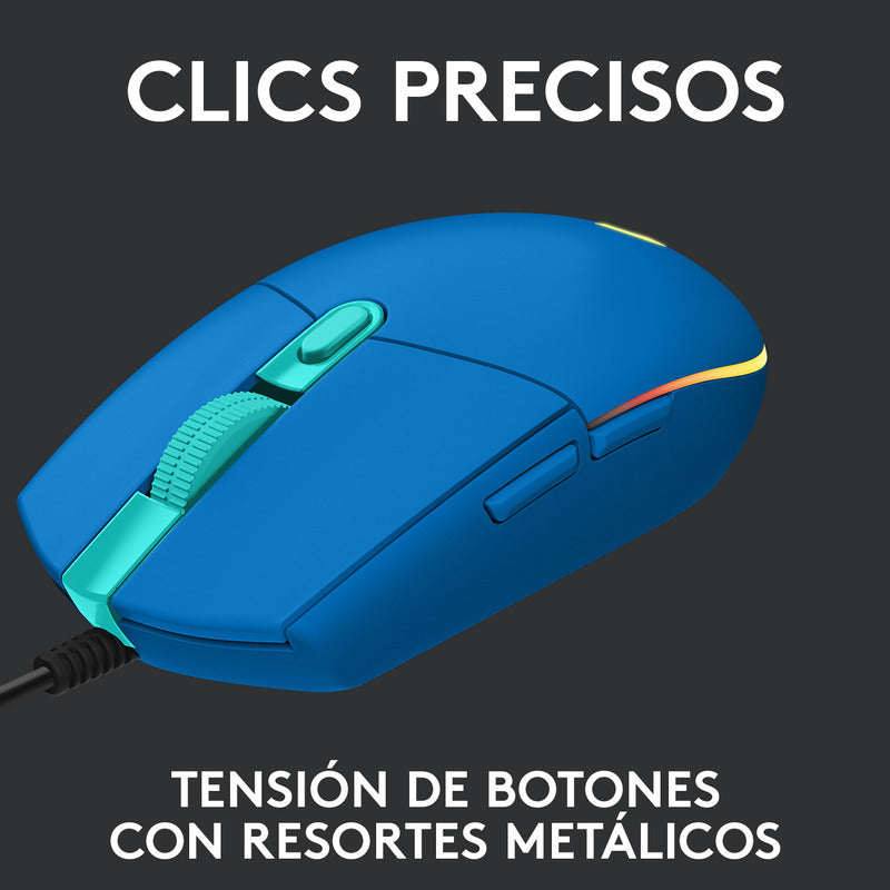 Mouse Gamer Rgb Logitech G203 Lightsync / 8000dpi - Azul