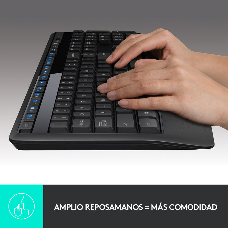 Combo Inalámbrico Logitech Mk345, Teclado Multimedia Y Mouse