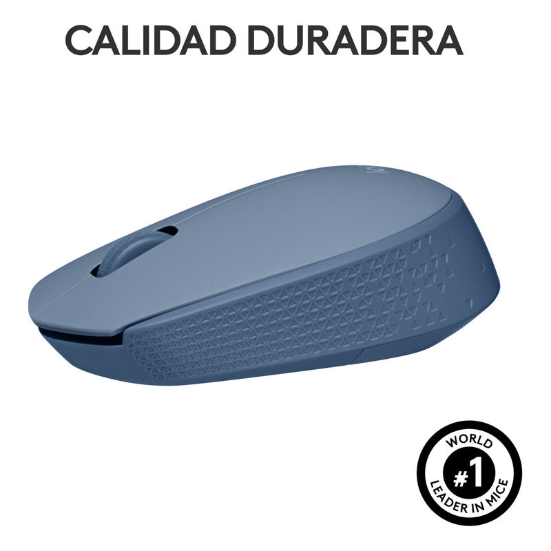 Mouse Inalámbrico Logitech M170 + Pad Studio Series, Gris Az