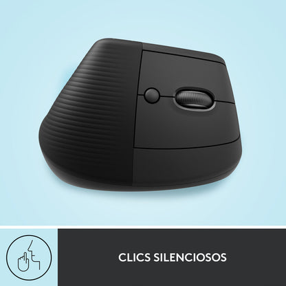 Mouse Ergonómico Logitech Lift Vertical  Avanzado, Grafito
