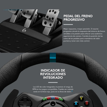 Timón Logitech G923 Para Pc / Xbox X|s One + Palanca Cambios