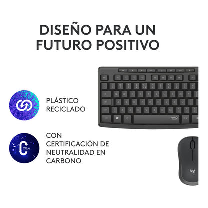 Combo Inalámbrico Logitech Mk295, Silencioso Teclado Y Mouse