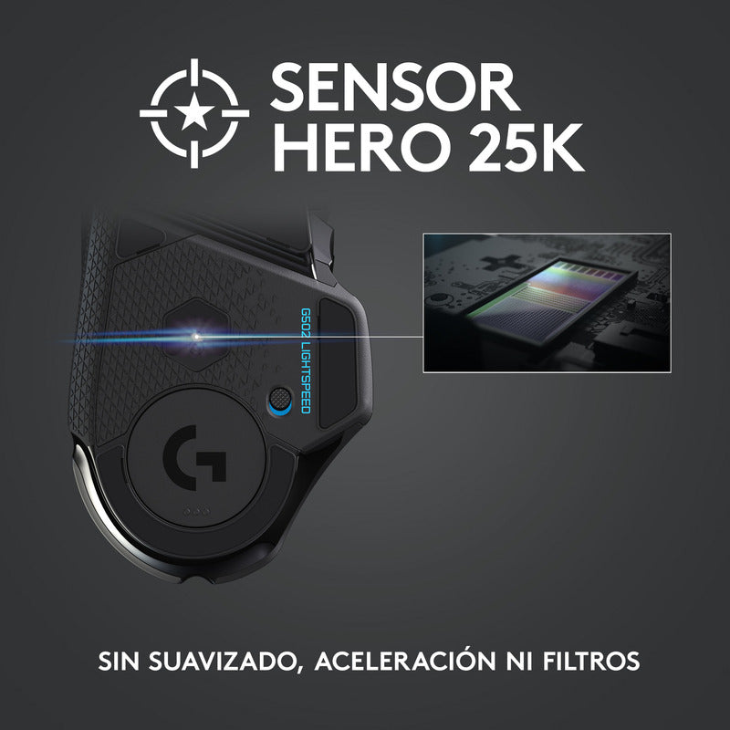 Mouse Gamer Inalámbrico Logitech G502 Lightspeed 25600dpi