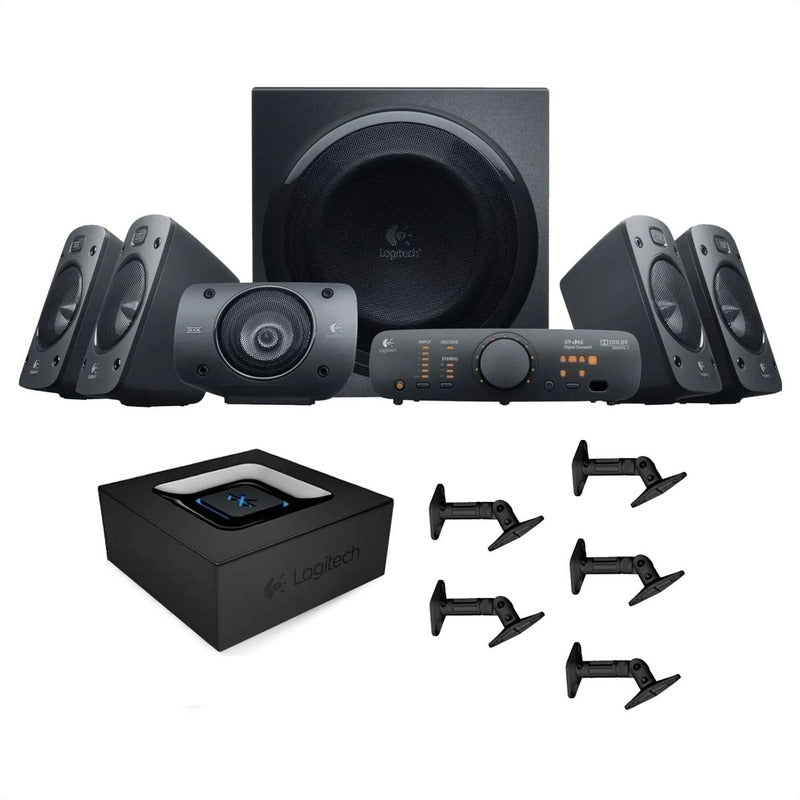 Combo Logitech: Altavoces Z906 + Adaptador Bluetooth + Bases