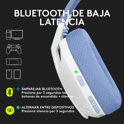 Diadema Gamer Logitech G435, Inalámbrica Bluetooth Pc, Ps5