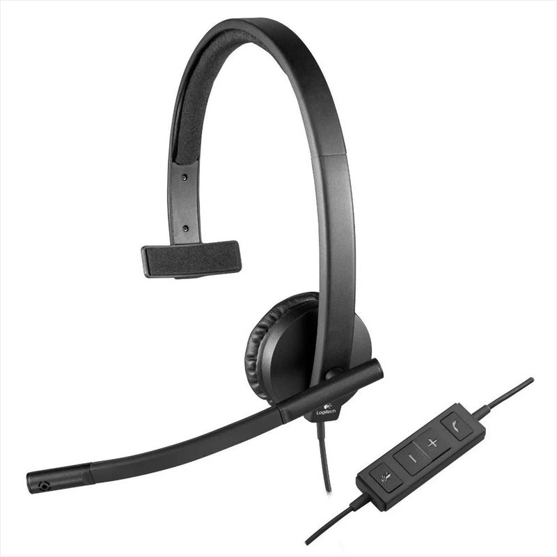 Diadema Usb Logitech H570e Mono, Con Comodidad Y Duración