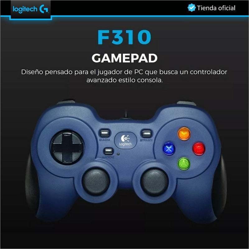 Gamepad Usb Programable Para Pc / Android Tv Logitech F310