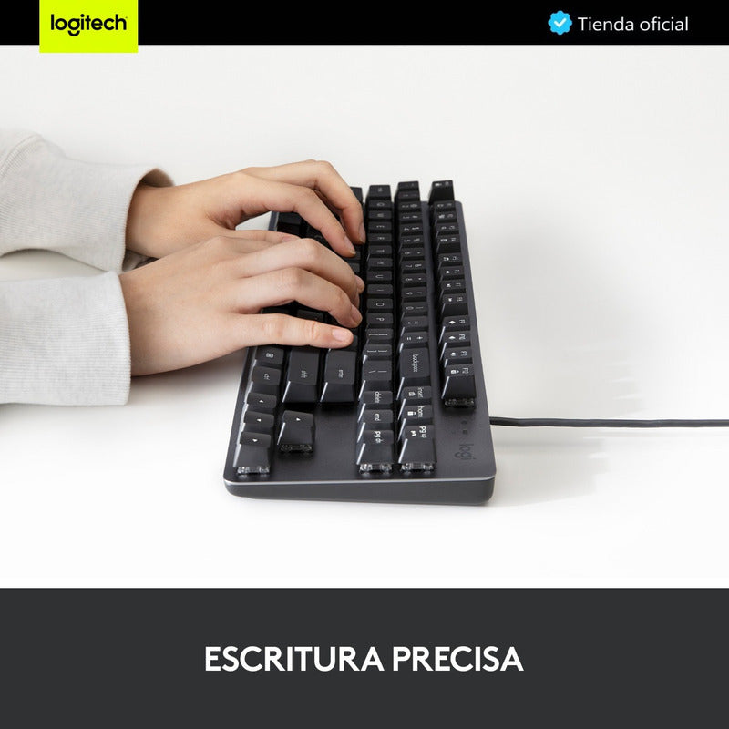 Teclado Mecánico Logitech K835 Tkl Con Switch Rojo / Inglés