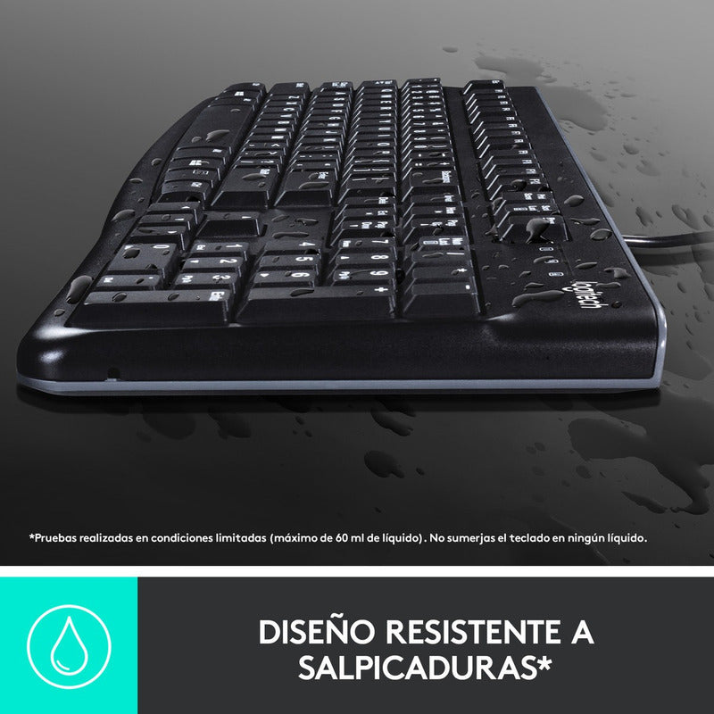 Combo Teclado Y Mouse Usb Plug And Play Logitech Mk120