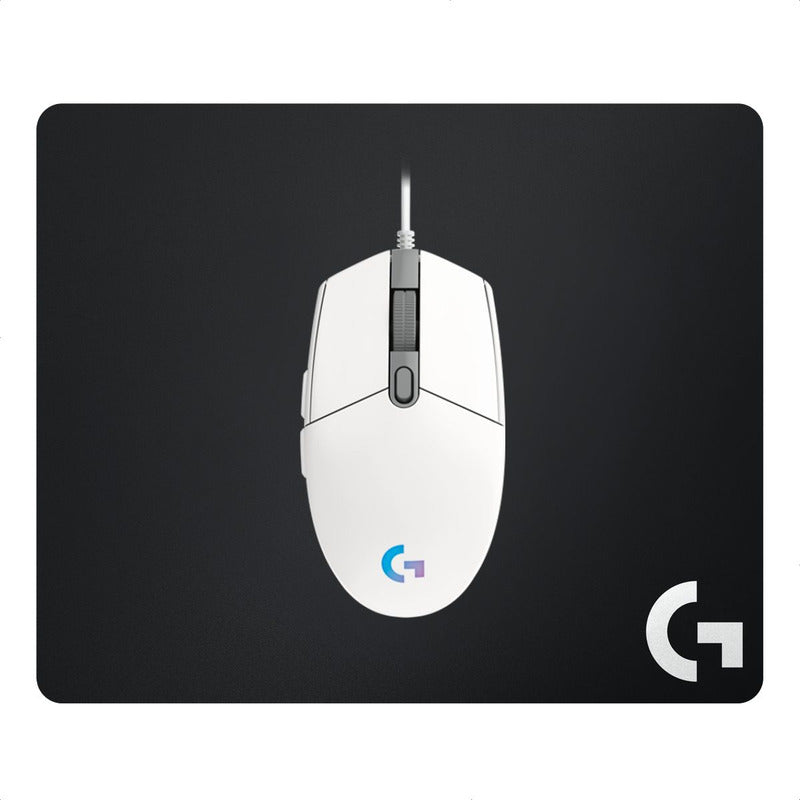 Combo Gamer Logitech Mouse G203 Blanco + Pad Mouse G240
