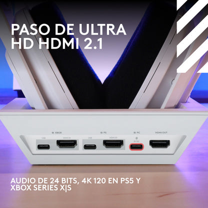 Diadema Gamer Inalámbrica + Base, Logitech Astro A50 X