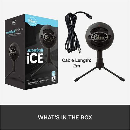Micrófono Usb Grabación Streaming Blue Snowball Ice Negro