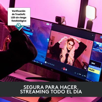 Luz Premium Para Streaming Con Truesoft Logitech Litra Glow