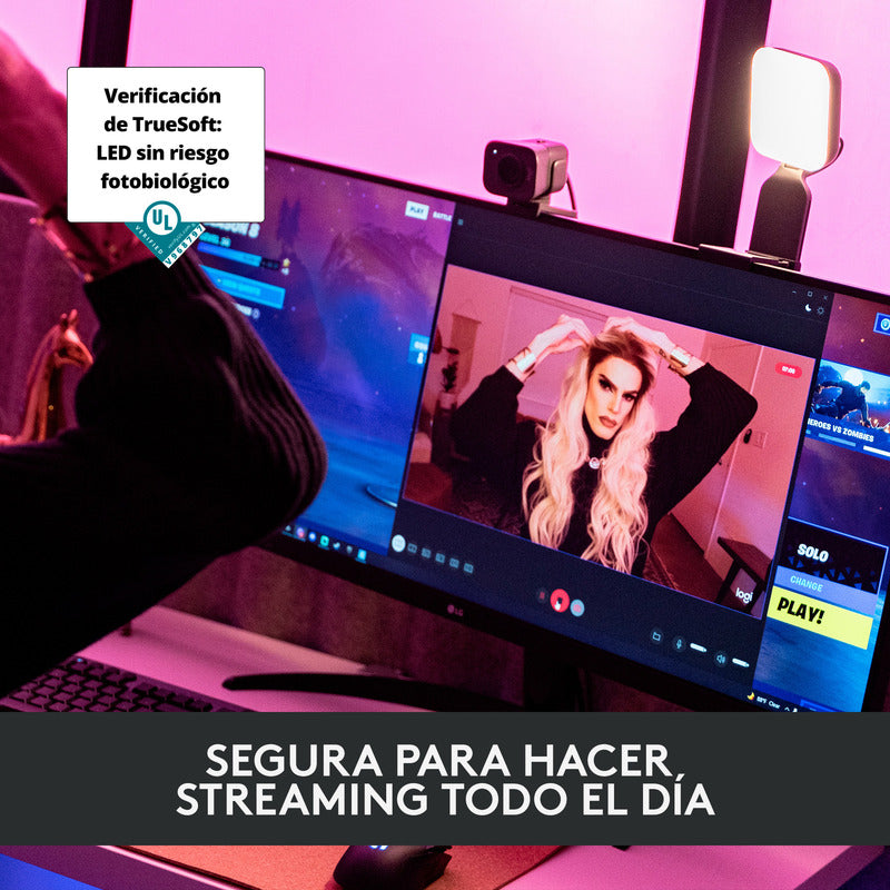 Luz Premium Para Streaming Con Truesoft Logitech Litra Glow