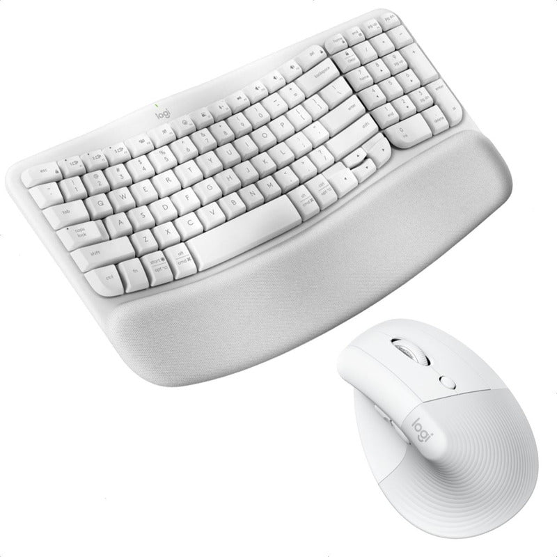 Combo Ergonómico Teclado Logitech Wave Keys + Mouse Lift