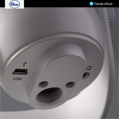 Micrófono Usb Profesional Blue Yeti, Grabación Streaming Silver