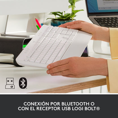 Teclado Confortable Logitech Signature K650 Bluetooth/bolt