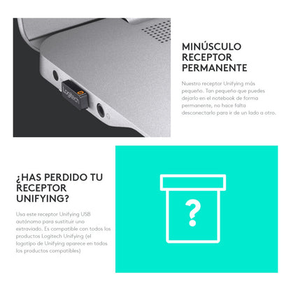 Receptor Usb Logitech Unifying Para Mouse Y Teclado