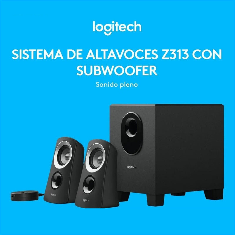Logitech Z313, Altavoces 2.1 De Sonido Potente Y Equilibrado