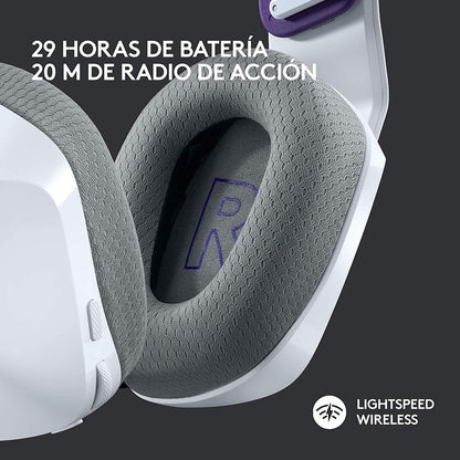 Diadema Gamer Logitech G733,  Rgb Inalámbrica / 7.1 - Blanco