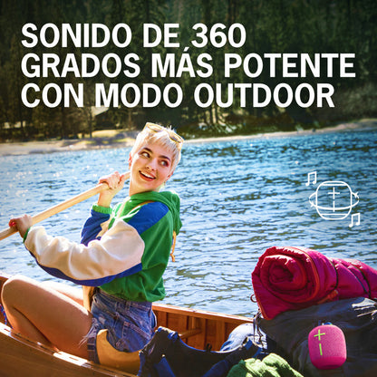 Ultimate Ears Wonderboom 3, Kit 2 Parlantes Impermeables, Rosa