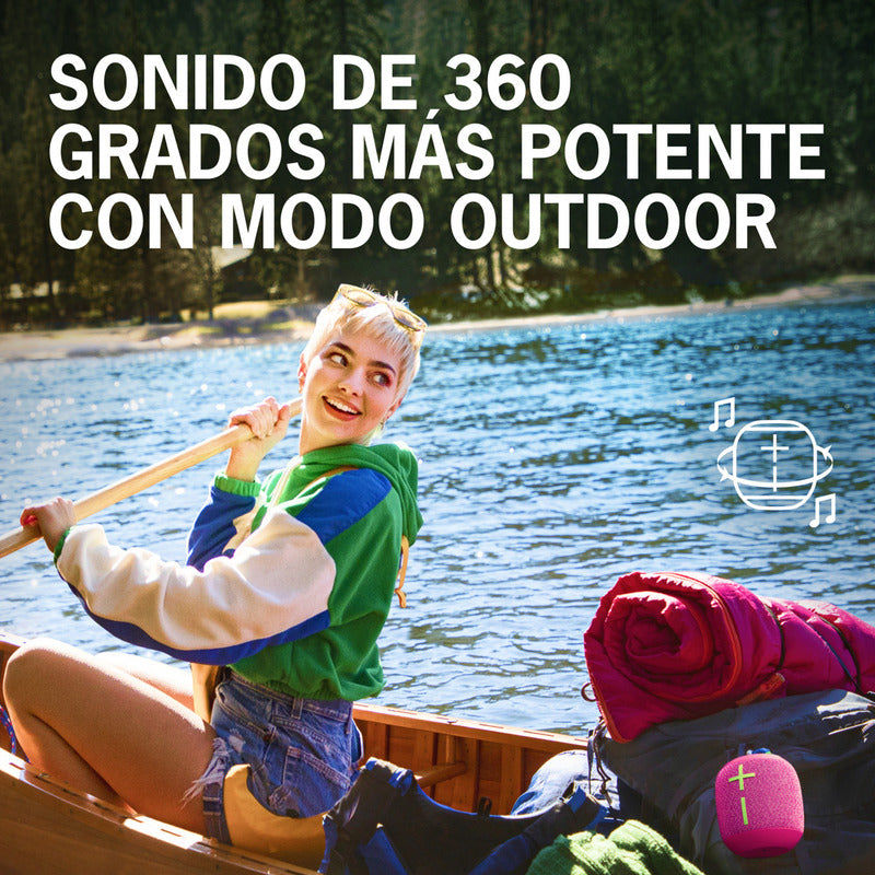 Ultimate Ears Wonderboom 3, Kit 2 Parlantes Impermeables, Rosa