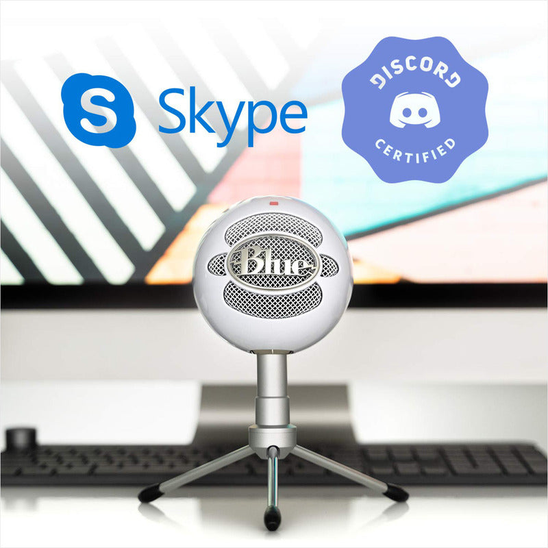 Micrófono Usb Grabación Streaming Blue Snowball Ice Blanco