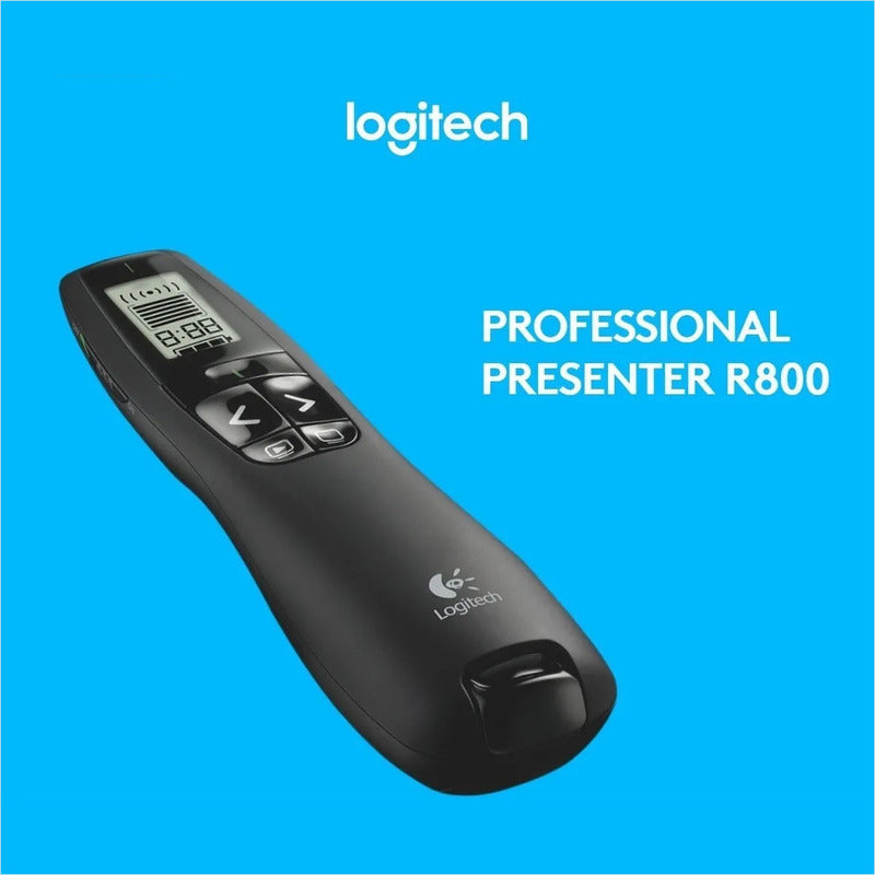 Presentador Profesional, Señalador Remoto Lcd, Logitech R800