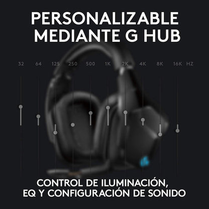 Diadema Gamerlogitech G935, Inalámbrica 7.1 / Rgb Lightsync