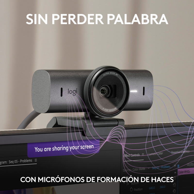 Cámara Web Logitech Para Colaboración Mx Brio Ultra Hd 4k